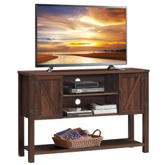 Costway Barn Door 60" TV Stand Console with Storage product